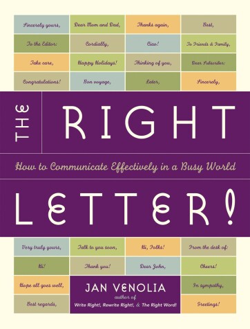 Book cover for The Right Letter