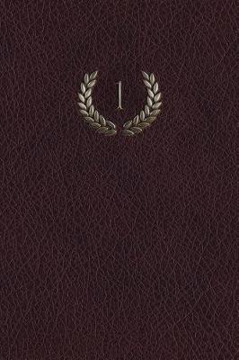 Book cover for Monogram "1" Meeting Notebook