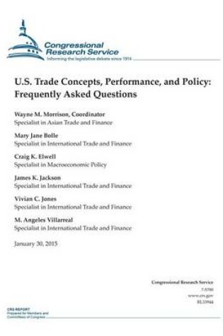 Cover of U.S. Trade Concepts, Performance, and Policy