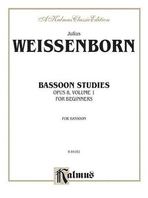 Cover of Bassoon Studies for Beginners, Op. 8