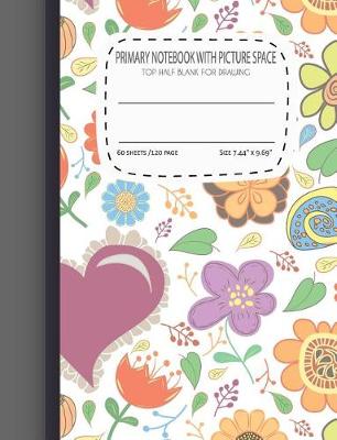 Cover of Primary Notebook with picture space Top Half Blank For Drawing