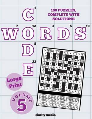 Book cover for Large Print Code Words Volume 5