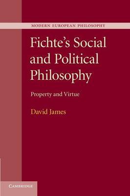 Cover of Fichte's Social and Political Philosophy