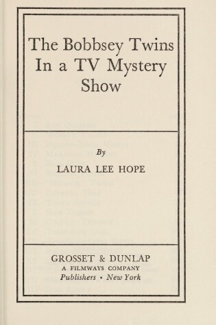 Cover of Bobbsey Twins 00: The TV Mystery Show