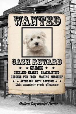 Book cover for Maltese Dog Wanted Poster