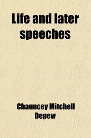 Cover of Life and Later Speeches