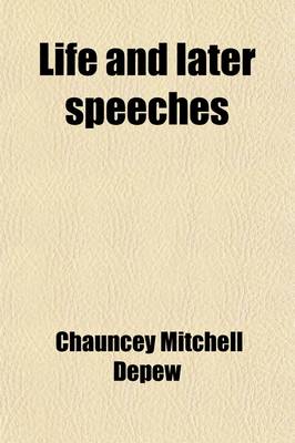 Book cover for Life and Later Speeches