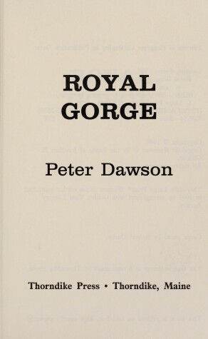 Cover of Royal Gorge