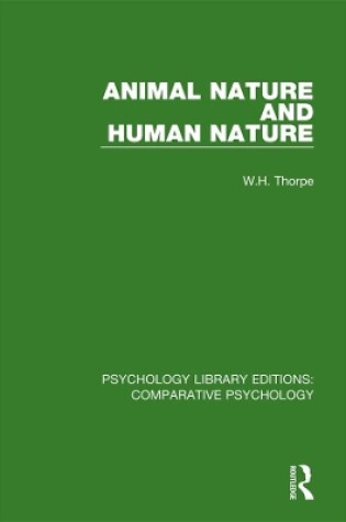 Cover of Animal Nature and Human Nature