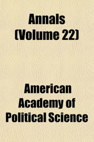 Cover of Annals (Volume 22)