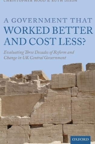 Cover of A Government that Worked Better and Cost Less?