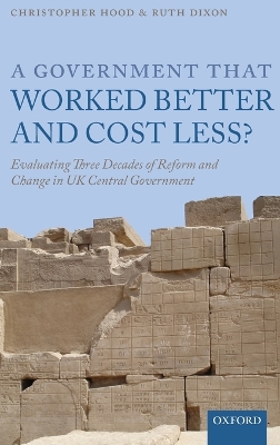 Book cover for A Government that Worked Better and Cost Less?