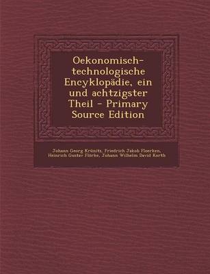 Book cover for Oekonomisch-Technologische Encyklopadie, Ein Und Achtzigster Theil