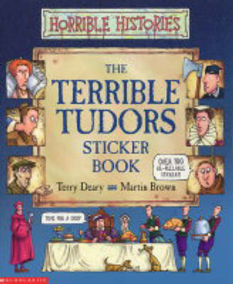 Book cover for Terrible Tudors Sticker Book