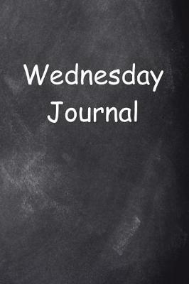 Book cover for Wednesday Journal Chalkboard Design