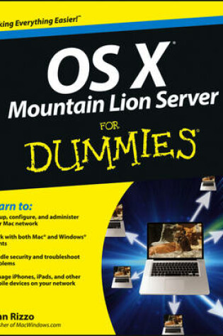 Cover of OS X Mountain Lion Server For Dummies