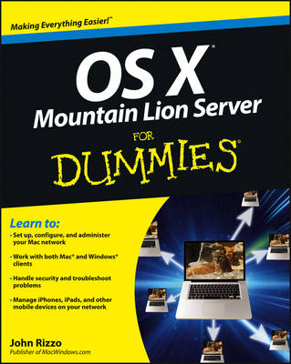 Book cover for OS X Mountain Lion Server For Dummies