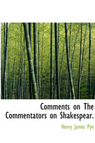 Cover of Comments on the Commentators on Shakespear.