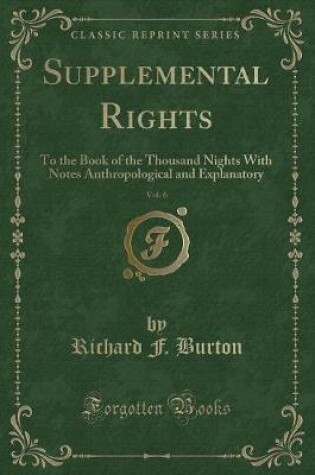 Cover of Supplemental Rights, Vol. 6