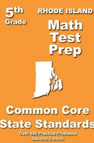 Cover of Rhode Island 5th Grade Math Test Prep