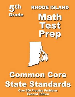 Book cover for Rhode Island 5th Grade Math Test Prep