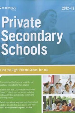 Cover of Private Secondary Schools 2012-13