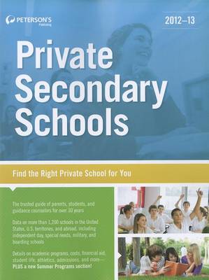 Cover of Private Secondary Schools 2012-13