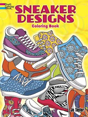 Book cover for Sneaker Designs Coloring Book