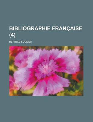 Book cover for Bibliographie Francaise (4)