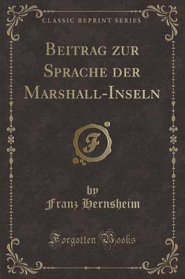 Book cover for Beitrag Zur Sprache Der Marshall-Inseln (Classic Reprint)