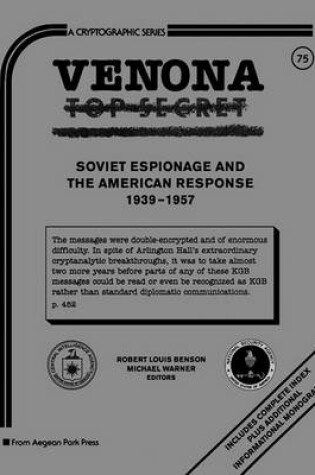 Cover of Venona - Soviet Espionage and American Response