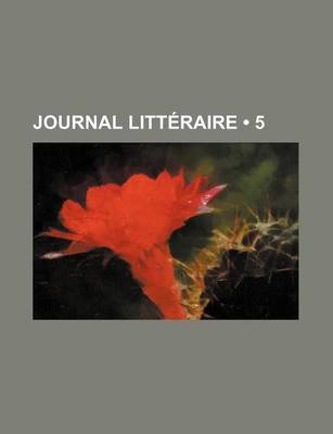 Book cover for Journal Litteraire (5)