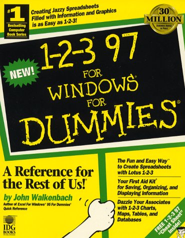 Book cover for 1-2-3 for Windows '95 For Dummies