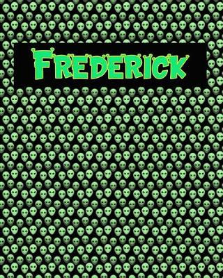 Book cover for 120 Page Handwriting Practice Book with Green Alien Cover Frederick