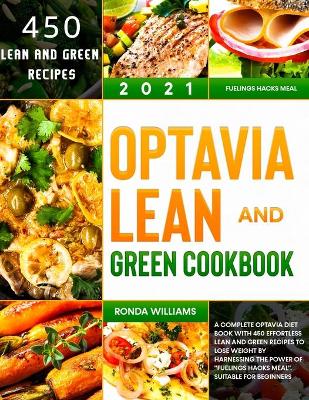 Book cover for Optavia Lean and Green Cookbook 2021