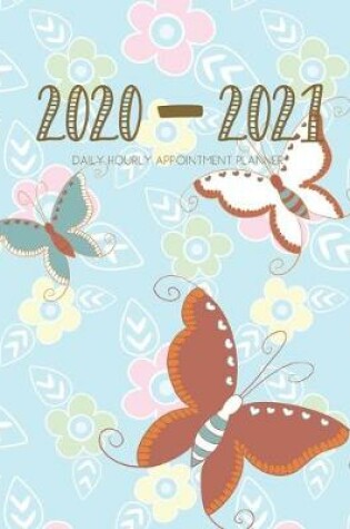 Cover of Daily Planner 2020-2021 Butterflies 15 Months Gratitude Hourly Appointment Calendar