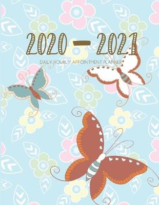Book cover for Daily Planner 2020-2021 Butterflies 15 Months Gratitude Hourly Appointment Calendar