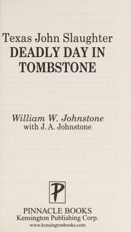 Book cover for Texas John Slaughter Deadly Day In Tombstone