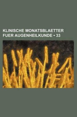 Cover of Klinische Monatsblaetter Fuer Augenheilkunde (33)