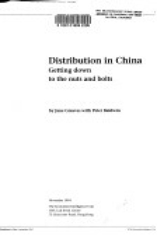 Cover of Distribution in China