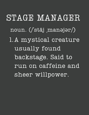 Book cover for Stage Manager