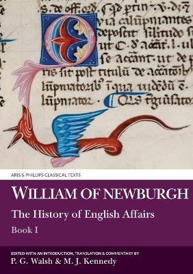 Cover of William of Newburgh: The History of English Affairs, Book 1