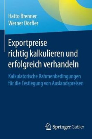 Cover of Exportpreise richtig kalkulieren und erfolgreich verhandeln