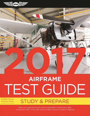 Book cover for Airframe Test Guide 2017 Book and Tutorial Software Bundle