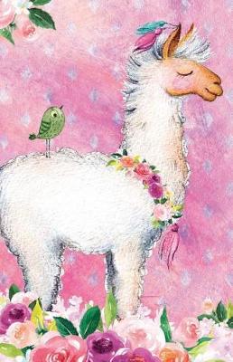 Cover of Journal Notebook For Animal Lovers Llama In Flowers