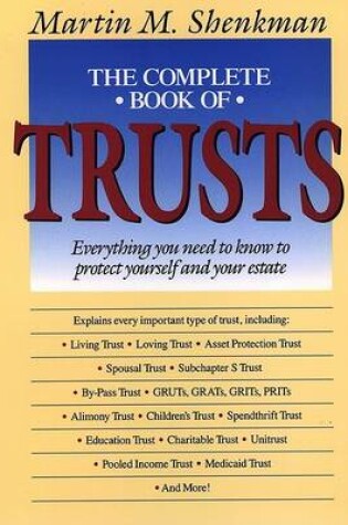 Cover of Shenkman: the Complete Book of Trusts (Cloth)