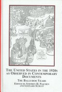 Book cover for The United States in the 1920s as Observed in Contemporary Documents