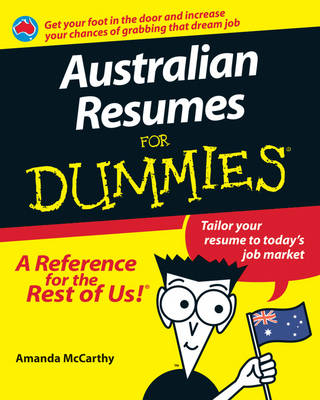 Book cover for Australian Resumes For Dummies(R)