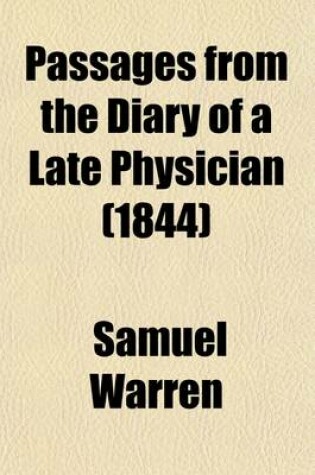 Cover of Passages from the Diary of a Late Physician (Volume 2)