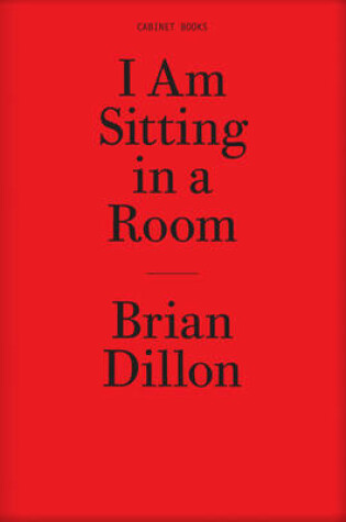 Cover of Brian Dillon - I am Sitting in a Room